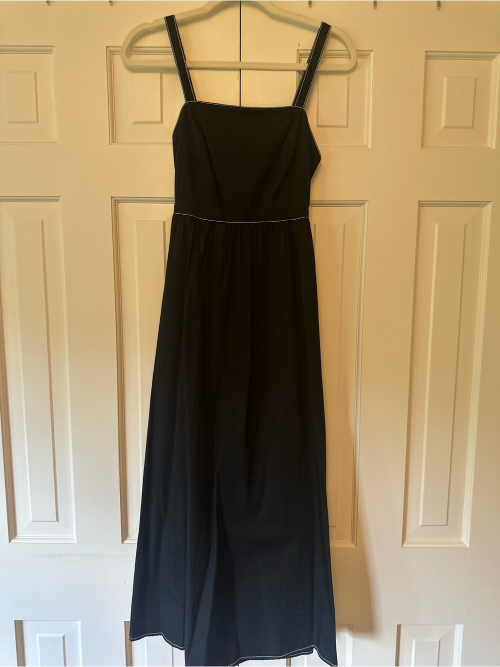 Zara Black Midi Dress with Tie Back